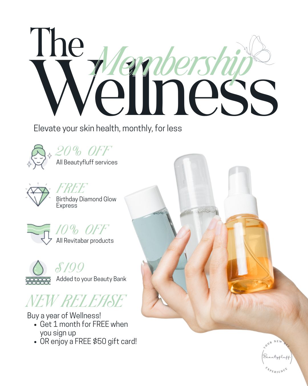 The Beautyfluff Wellness Membership - ONLY $199 A MONTH!